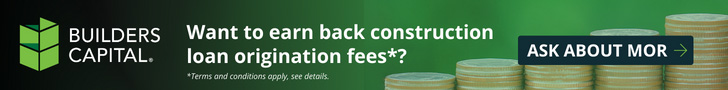 Earn back construction loan fees